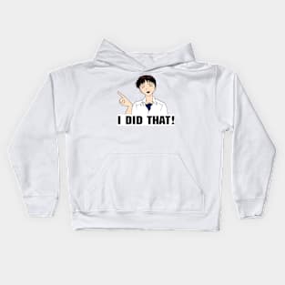 Shinji I DID THAT Kids Hoodie